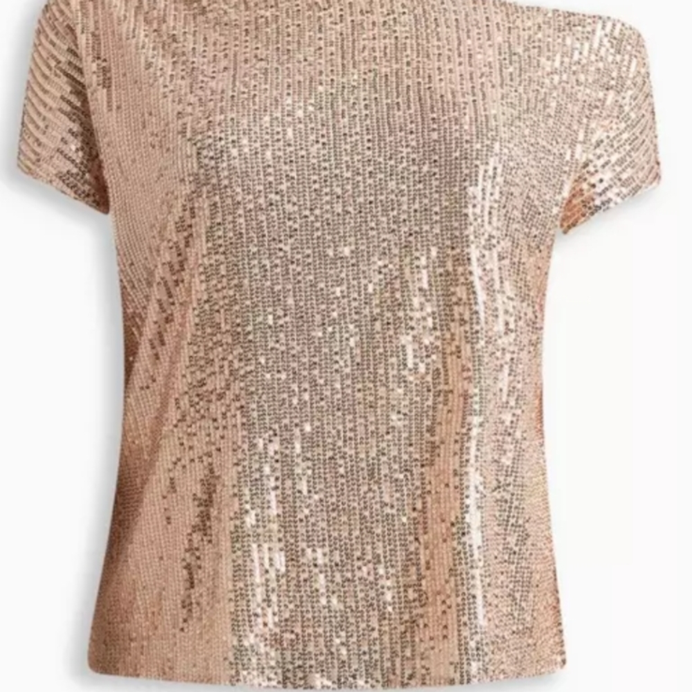 Sequin One-Shoulder Top - Picture 3 of 10